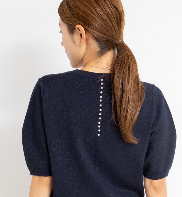 NOLLEY'S sophi「バックパールラメプルオーバー」|ニット・セーター|