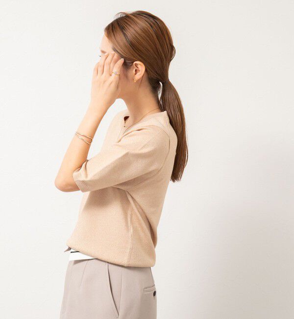 NOLLEY'S sophi「バックパールラメプルオーバー」|ニット・セーター|