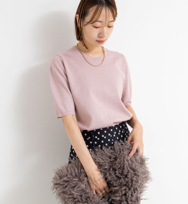 NOLLEY'S sophi「バックパールラメプルオーバー」|ニット・セーター|