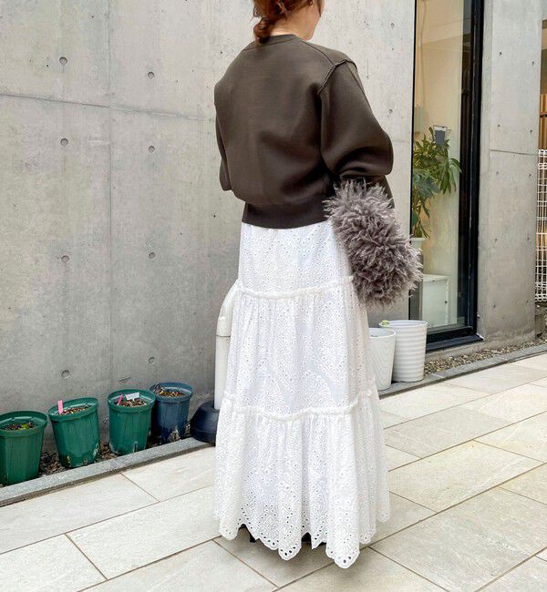 NOLLEY'S「《手洗い可能》スウェット風ニットプルオーバー」|ニット・セーター|