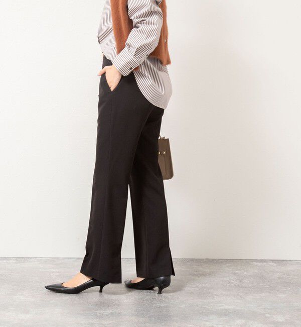 NOLLEY'S「《セットアップ対応》ウォッシャブルストレッチギャババックスリットパンツ」|その他|