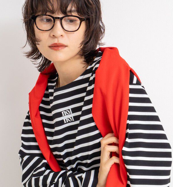 NOLLEY'S「nolnolウォッシャブルMVSシルケットボーダーT」|Tシャツ・カットソー|