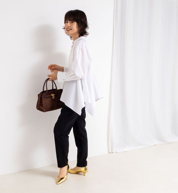 NOLLEY'S sophi「ウォッシャブルハンカチーフヘムシャツ」|シャツ・ブラウス|