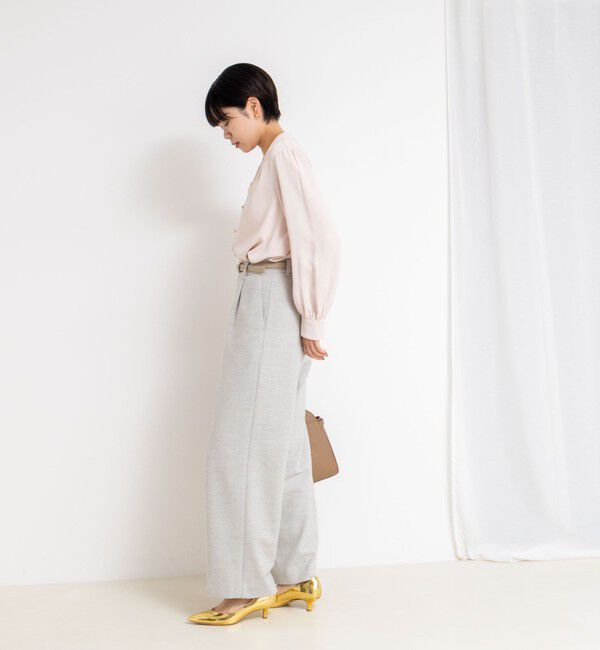 NOLLEY'S sophi「ウォッシャブルジョーゼットVネックブラウス」|シャツ・ブラウス|