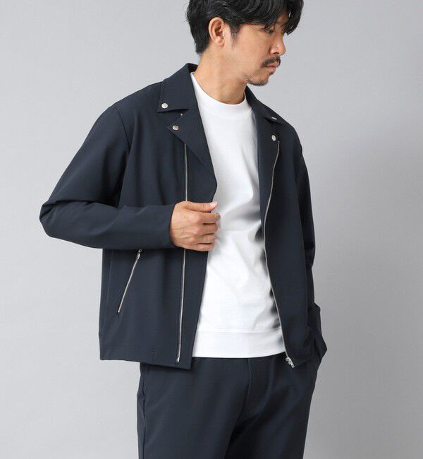 NOLLEY'S goodman「【ACTIVE SECT】《限定展開》ハイストレッチダブルライダース 25AW」|ブルゾン・スタジャン|