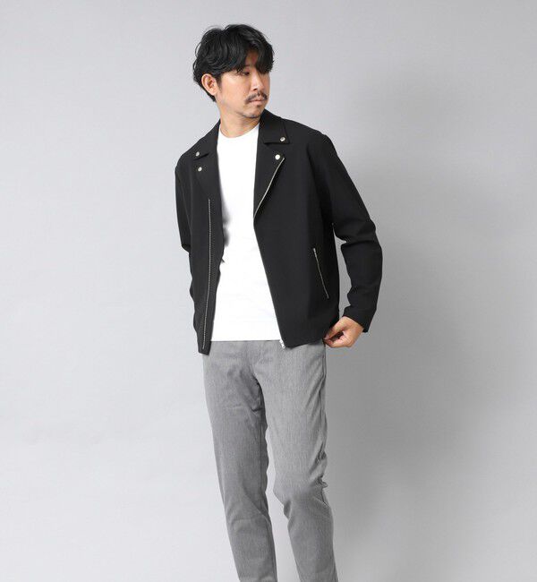 NOLLEY'S goodman「【ACTIVE SECT】《限定展開》ハイストレッチダブルライダース 25AW」|ブルゾン・スタジャン|