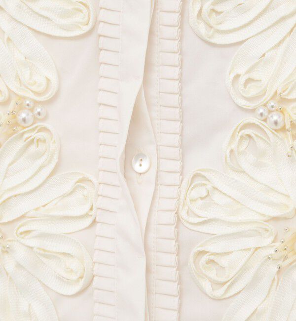 NOLLEY'S「【SOI-MeME/ソワメム】コードエンブロイダリーパールブラウス」|シャツ・ブラウス|