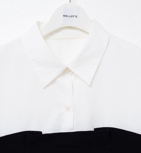 NOLLEY'S「《セットアップ対応》ウォッシャブルビスチェ風切替シャツ」|シャツ・ブラウス|