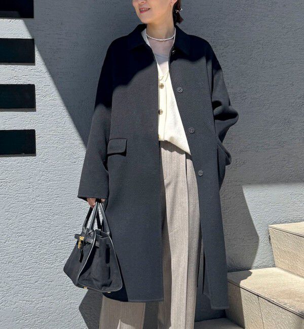 NOLLEY'S sophi「SUPER140リバーステンカラーコート」|ステンカラーコート|