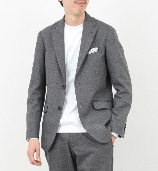 NOLLEY'S goodman「《ビジカジ/セットアップ対応》SOFT THERMO ウォッシャブルジャケット 25AW」|テーラードジャケット|ミディアムグレー