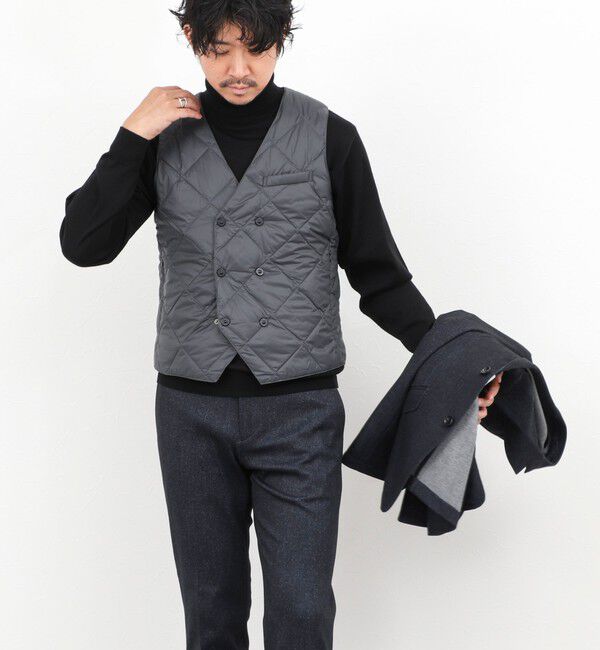 NOLLEY'S goodman「【TAION/タイオン】W-BREASTED SNAP BUTTON DOWN GILET 25AW」|ダウンベスト・ベスト|