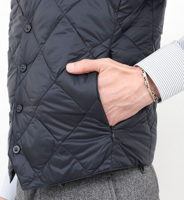 NOLLEY'S goodman「【TAION/タイオン】SINGLE SNAP BUTTON DOWN GILET 25AW」|ダウンベスト・ベスト|