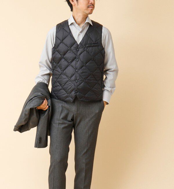 NOLLEY'S goodman「【TAION/タイオン】SINGLE SNAP BUTTON DOWN GILET 25AW」|ダウンベスト・ベスト|