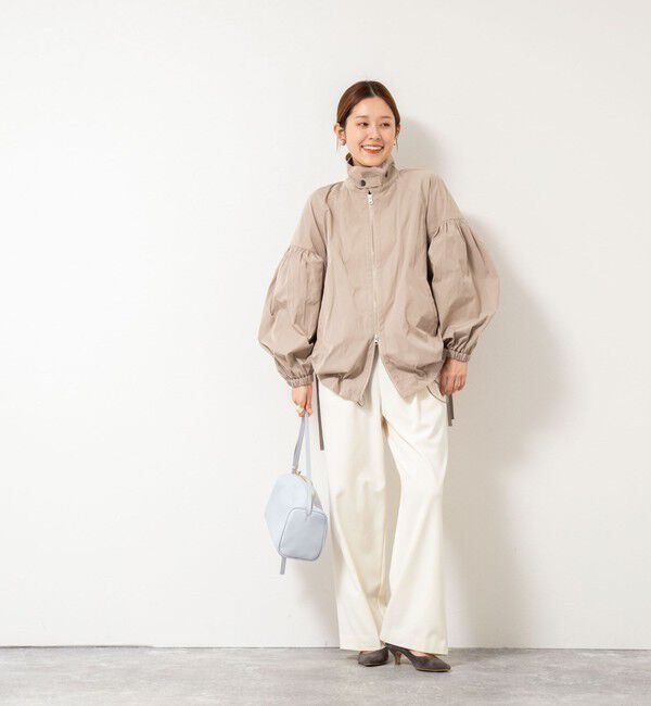 NOLLEY'S「【MARILYN MOON/マリリーンムーン】volume sleeve taffeta mid blouson」|ブルゾン・スタジャン|