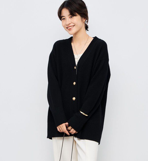 NOLLEY'S「【WEB限定アイテム】2WAY長めVネックカーディガン」|カーディガン|