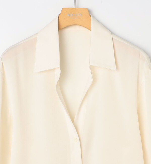 NOLLEY'S sophi「ウォッシャブルスエードサテンシャツ」|シャツ・ブラウス|