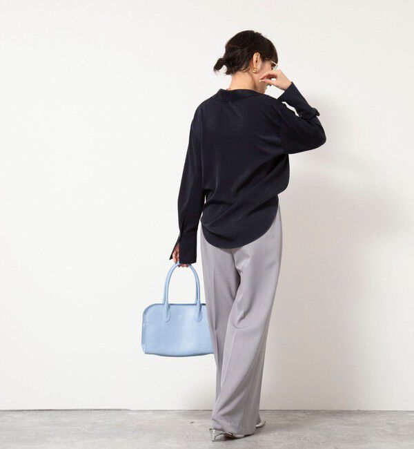 NOLLEY'S sophi「ウォッシャブルスエードサテンシャツ」|シャツ・ブラウス|