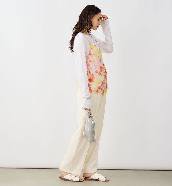 NOLLEY'S sophi「ウォッシャブルブラープリントキャミブラウス」|キャミソール|