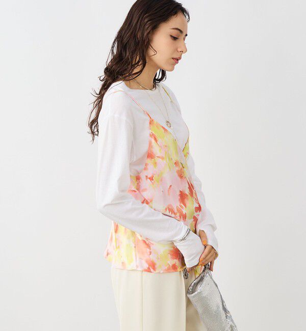 NOLLEY'S sophi「ウォッシャブルブラープリントキャミブラウス」|キャミソール|