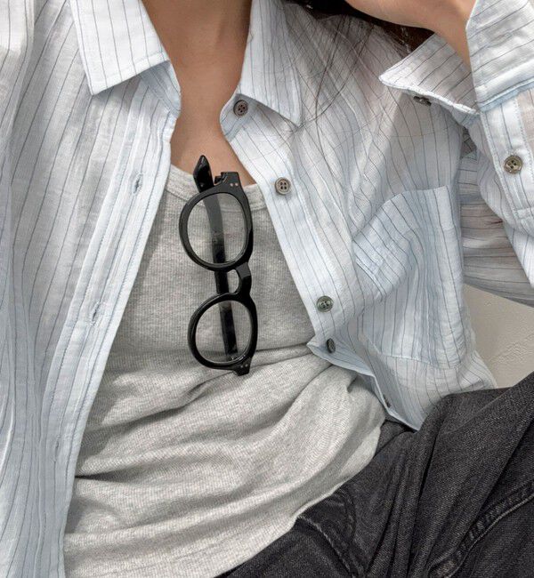 fredy emue「【haruセレクト】ブラック太フレームメガネ」|メガネ|