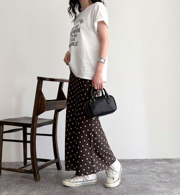 fredy emue「ワッシャーサテンドットスカート」|スカート|