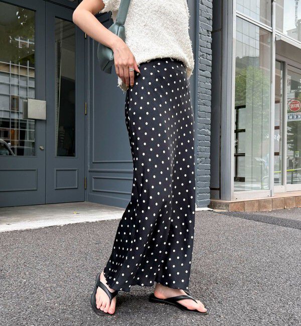 fredy emue「ワッシャーサテンドットスカート」|スカート|