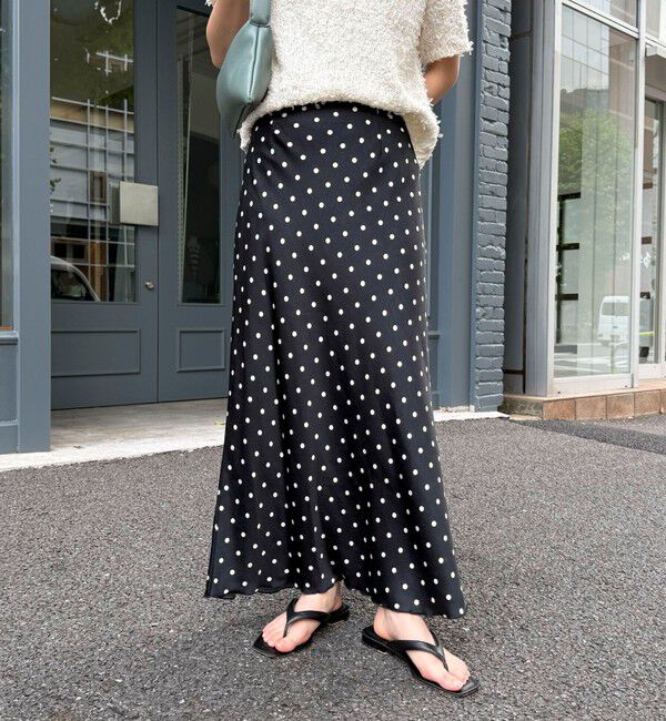 fredy emue「ワッシャーサテンドットスカート」|スカート|