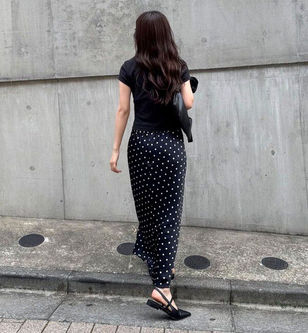 fredy emue「ワッシャーサテンドットスカート」|スカート|