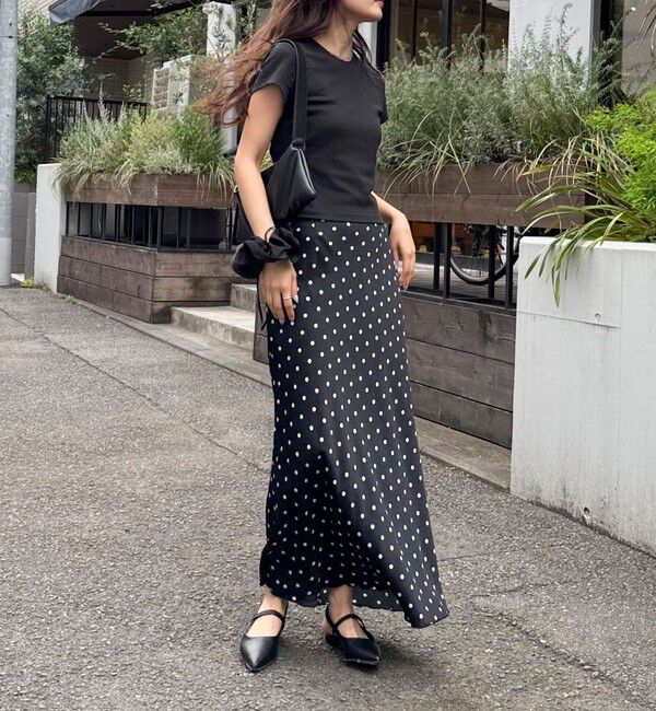 fredy emue「ワッシャーサテンドットスカート」|スカート|