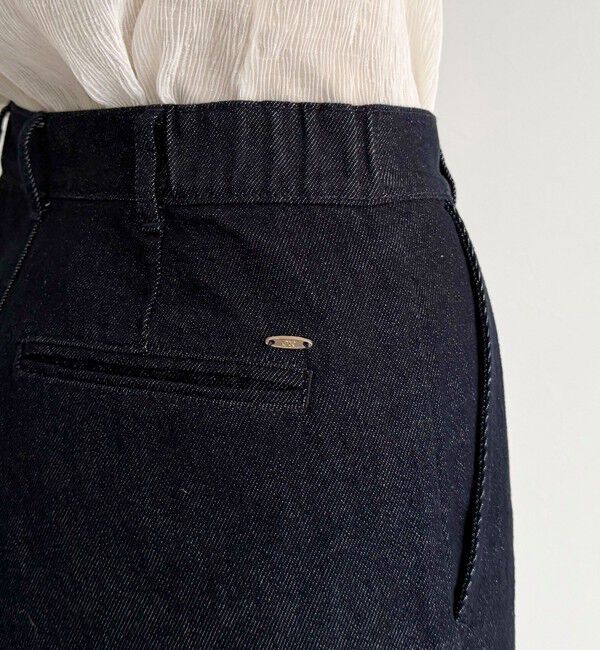 fredy emue「センタープレスデニムスラックス」|デニム|