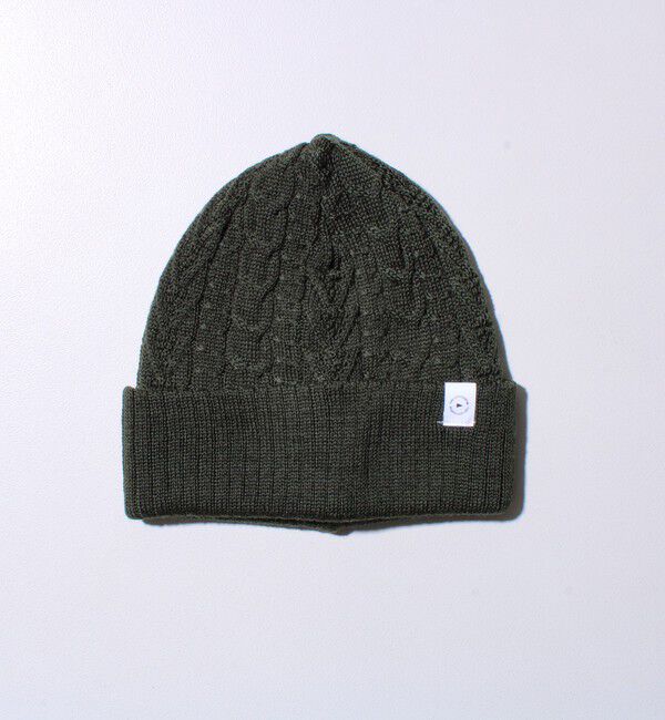 GLOSTER「【リバーシブル仕様】【UNISEX】halo commodity 別注 ストラタスケーブルワッチ」|ニット帽|