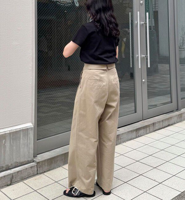 fredy emue「ボーダー/無地ワンポイントロゴコンパクトTシャツ」|Tシャツ・カットソー|