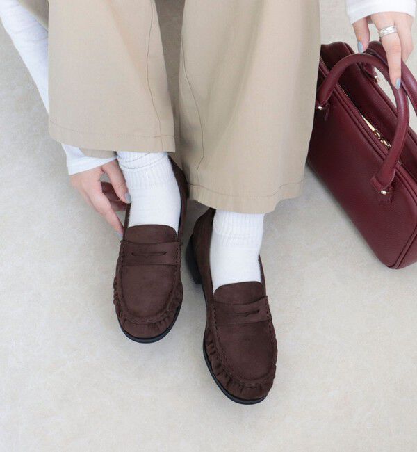 fredy emue「ポリスエードギャザーローファー」|その他|