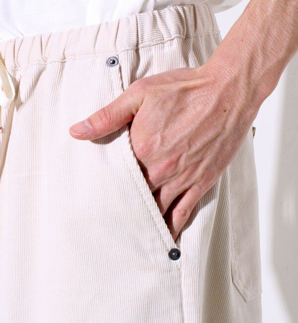 GLOSTER「【セットアップ対応】【GEVACO】コーデュロイ イージーワイドパンツ」|チノ|