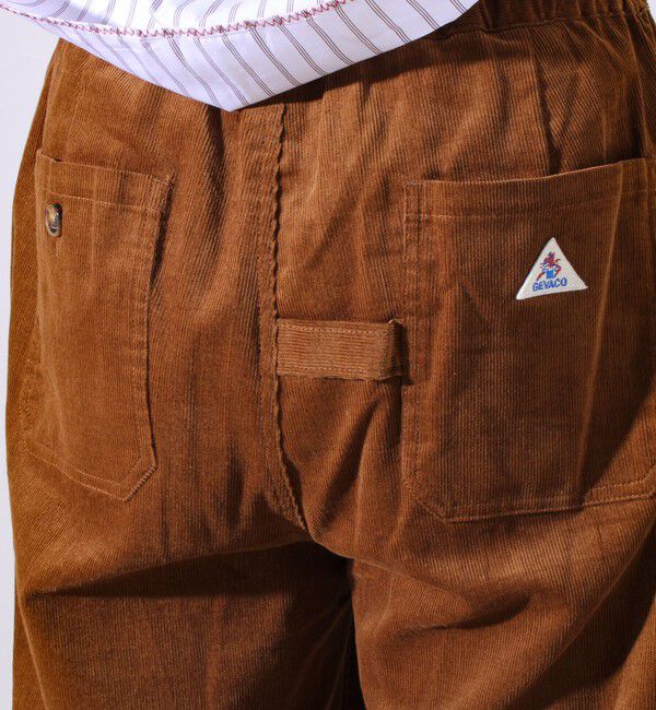 GLOSTER「【セットアップ対応】【GEVACO】コーデュロイ イージーワイドパンツ」|チノ|