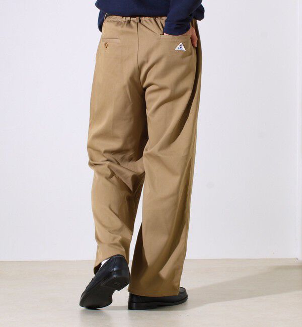 GLOSTER「【GEVACO】ドロストイージーパンツ ストレッチツイル 裾ドローコード付き」|チノ|