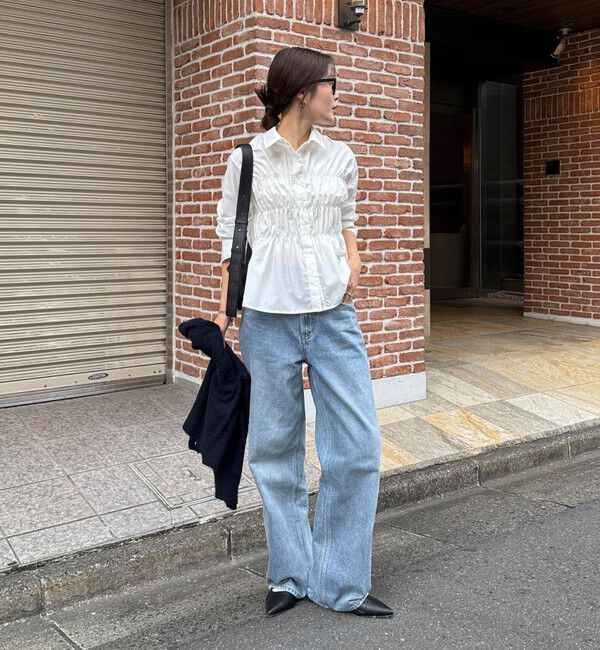 fredy emue「【@sora_522m企画】シャーリングシャツ」|シャツ・ブラウス|