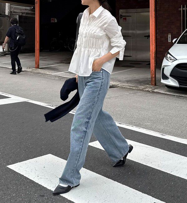 fredy emue「【@sora_522m企画】シャーリングシャツ」|シャツ・ブラウス|