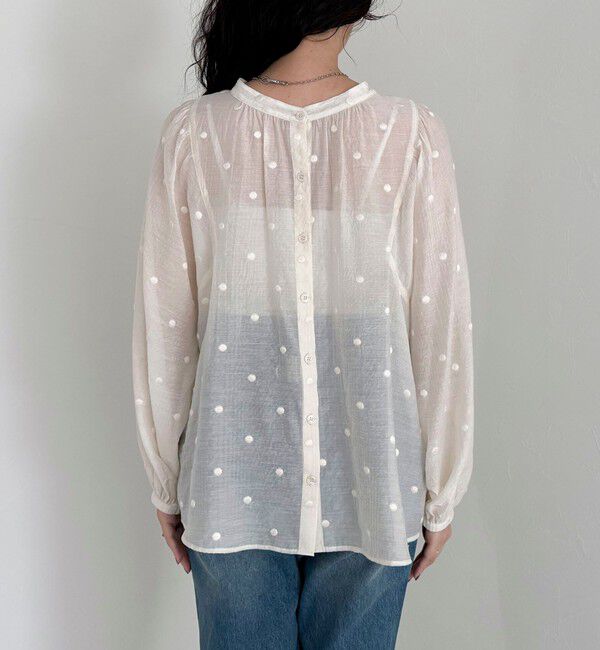 fredy emue「ドット刺繍2ＷAYブラウス」|シャツ・ブラウス|