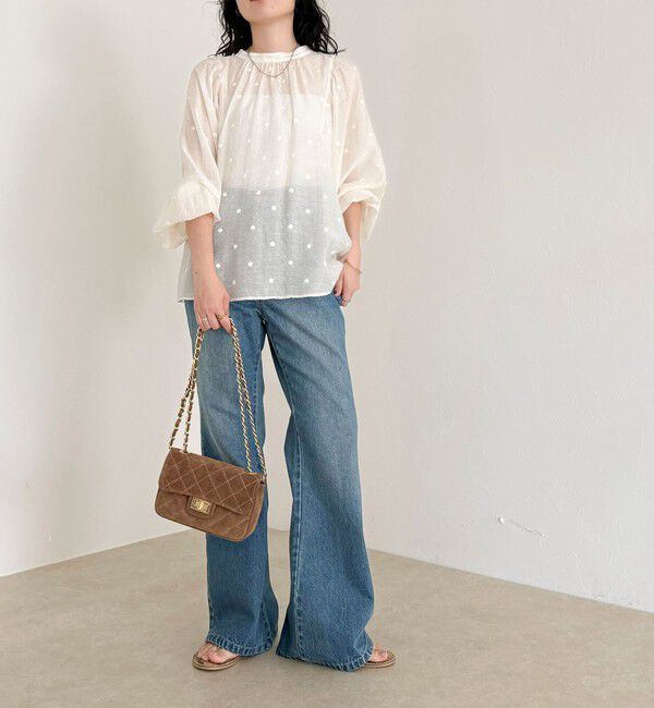 fredy emue「ドット刺繍2ＷAYブラウス」|シャツ・ブラウス|