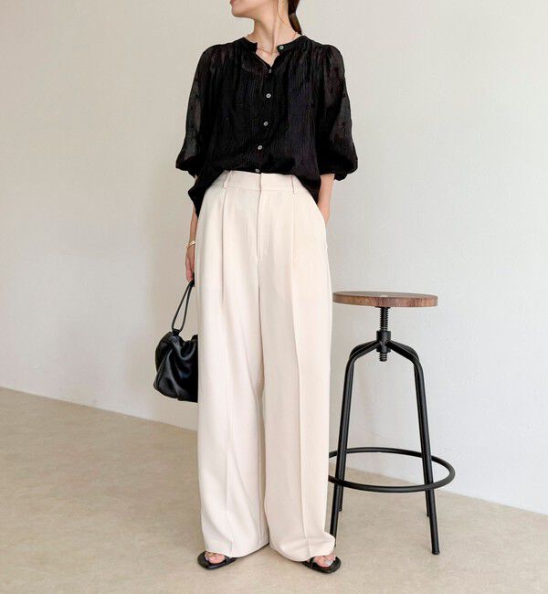 fredy emue「ドット刺繍2ＷAYブラウス」|シャツ・ブラウス|