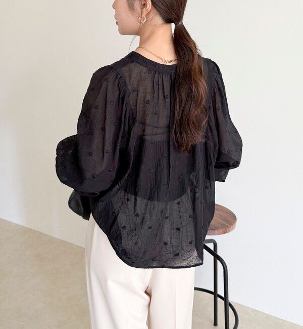 fredy emue「ドット刺繍2ＷAYブラウス」|シャツ・ブラウス|