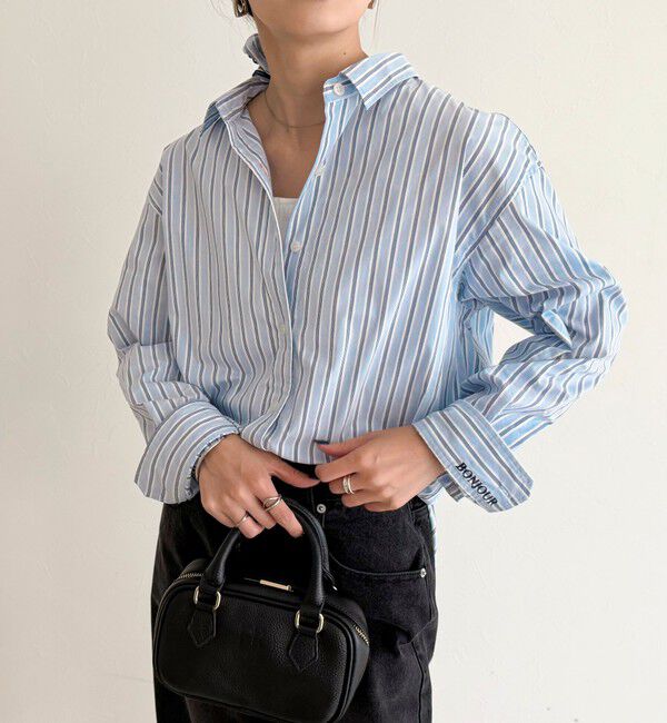 fredy emue「《WEB限定》ベーシックエンブロイダリーシャツ シュシュset」|シャツ・ブラウス|