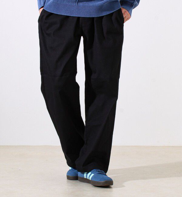 GLOSTER「【人気シリーズ/UNISEX/4サイズ/5色展開】GOODNESS イージーパンツ」|チノ|ブラック