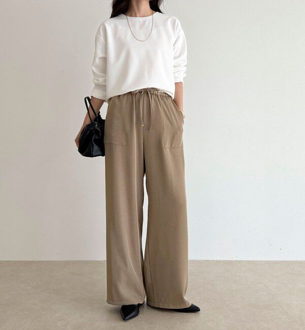 fredy emue「【大人の優秀ブラウスT】ジョーゼットブラウスTシャツ」|Tシャツ・カットソー|