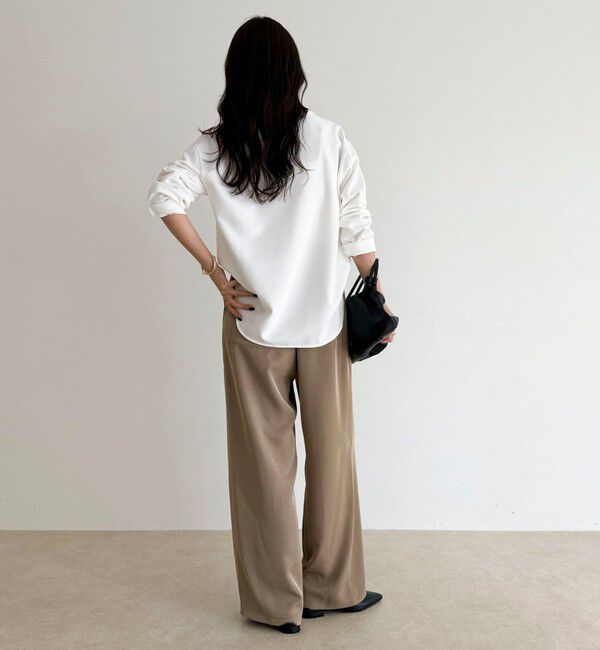 fredy emue「【大人の優秀ブラウスT】ジョーゼットブラウスTシャツ」|Tシャツ・カットソー|