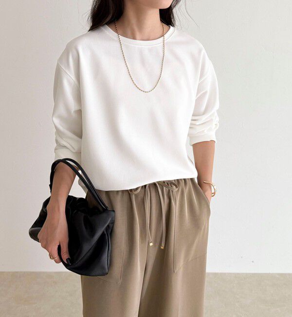 fredy emue「【大人の優秀ブラウスT】ジョーゼットブラウスTシャツ」|Tシャツ・カットソー|