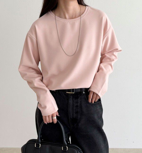 fredy emue「【大人の優秀ブラウスT】ジョーゼットブラウスTシャツ」|Tシャツ・カットソー|