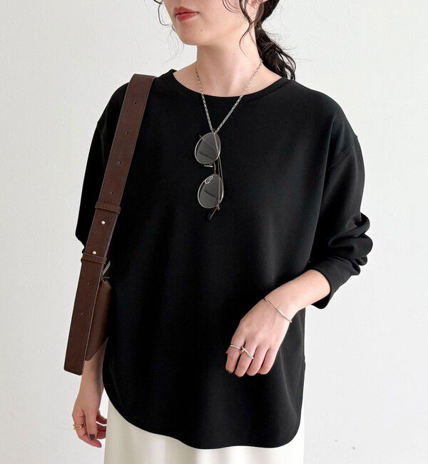 fredy emue「【大人の優秀ブラウスT】ジョーゼットブラウスTシャツ」|Tシャツ・カットソー|