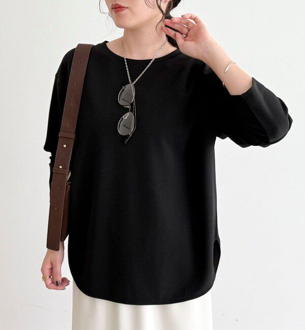 fredy emue「【大人の優秀ブラウスT】ジョーゼットブラウスTシャツ」|Tシャツ・カットソー|